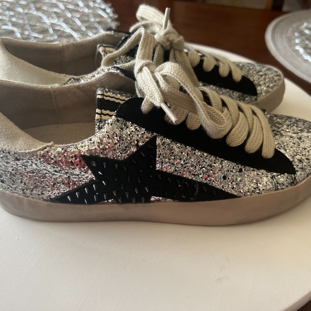 Shushop Sabrina Glitter Sneakers, Brand New without Box